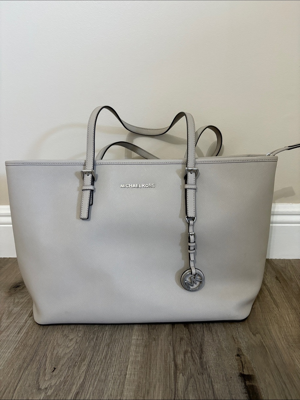 Michael Kors Jet Set Travel Tote Bag- Cement Color